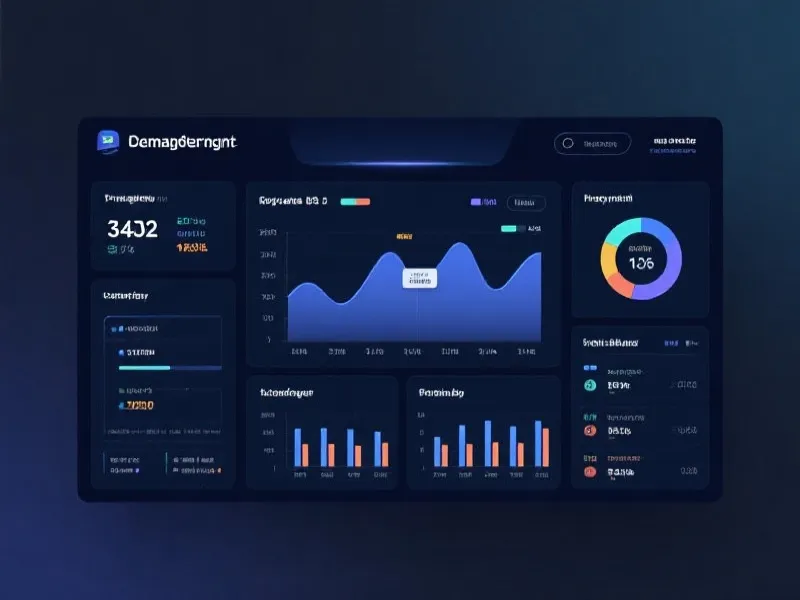 数据分析面板展示